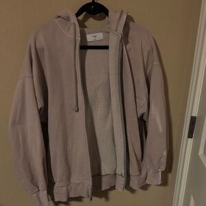 TNA Greyish Fleece-Lined Jacket